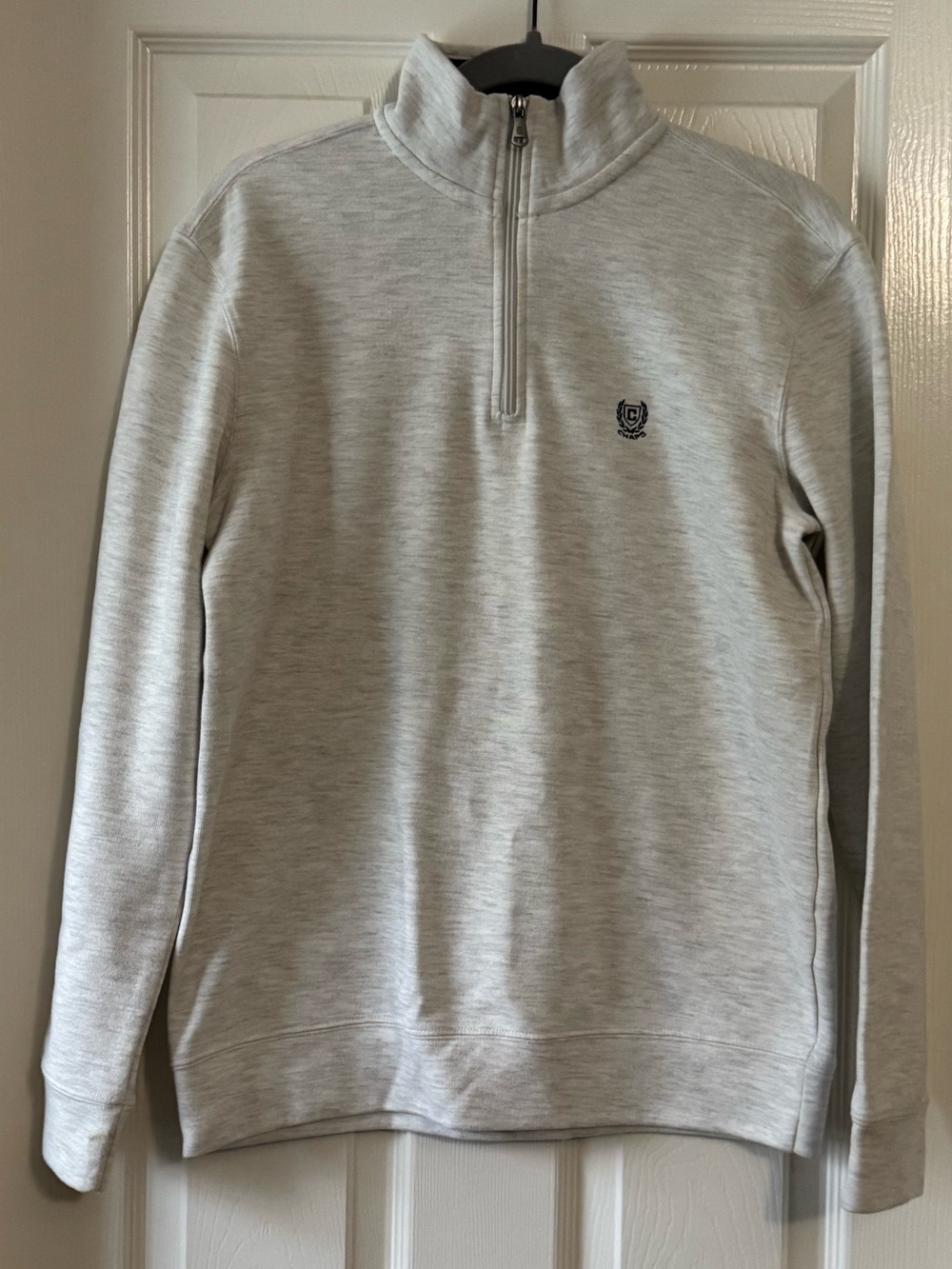 Chaps Beige Quarter-Zip Pullover Sweater